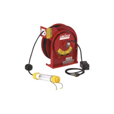 Lincoln Lubrication Heavy Duty Reel with 50' Cord & Fluorescent Light ...