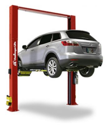 CHALLENGER LIFTS CL10-XP9-DPC 9,000 LBS DRIVE ON STYLE TWO POST LIFTS W/ DUAL PENDANT CONTROL